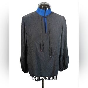 Layfette 148 Black Silk Blouse